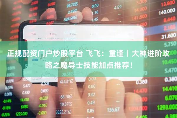 正规配资门户炒股平台 飞飞：重逢丨大神进阶攻略之魔导士技能加点推荐！